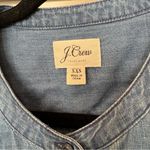 J.Crew  Denim Button Up Front Dress‎ Size XXS Photo 4