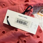 Simply Southern  medium womens eyelet lace top coral 3/4 sleeves Photo 9