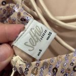 Selfie Leslie  Born Wild Strappy‎ Back Sequin Mini Dress Blush XS Photo 5