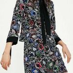 ZARA Vintage Rare 3D Floral Textured Embroidered Lace Open Multicolor Funky Indie Formal Cardigan Evening Crop Duster Tunic Photo 1