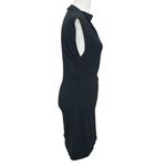 Reformation  Alden Knit Mini Dress Women’s Medium Black Sleeveless Ruched Photo 4