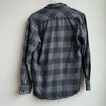 IRO  Jeans Gray Plaid Donella Long Sleeve  Button Up Top 100% Cotton Size small Photo 4