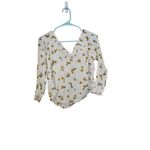 Rewind  Size Medium M Floral Sunflower Blouse Boho Stretchy Flowy Top Shirt Photo 1