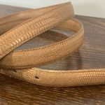 Vintage TJW by Mervyns Women's X035 Snakeskin Belt ML Tan Photo 4
