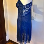 CLO INTIMO | Fortuna Racerback Chemise | Women's Size Medium Blue Photo 2