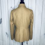 J.Crew Coat Womens Sz 8 Tan Wool Blend Double Breasted Peacoat Classic Photo 7