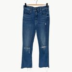 MOTHER The Hustler Ankle Fray Jeans in Can’t Stop Staring | Sz 29 | Medium Wash Blue Photo 1