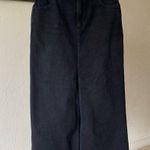 Wrangler Like new  black jean midi mom skirt Photo 3
