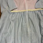 Vintage Vandemere House Coat/Dress Pastel Seersucker Zip Up Robe Nightgown Sz M Size M Photo 10