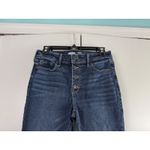 Old Navy  Rockstar Super Skinny High Rise Button Fly Jeans Dark Wash Size 6 Photo 1