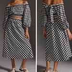 Anthropologie Maeve Gingham Skirt Set, size M Photo 1