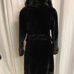 Vintage Laska Career originals faux fur Teddy coat Black Size M Photo 5
