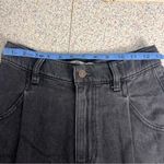 We The Free  Denim Mini Skirt Pleated Cut-Off Black Size 26/ US 2 Photo 4