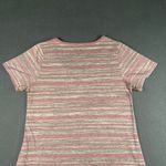 LuLaRoe  Shirt Womens Small Pink Striped Classic Tee Short Sleeve Round Neck Photo 8