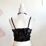 Windsor  Velvet Burnout Corset Top Bustier Whimsigoth Gothic Y2K 2000s Small Photo 1