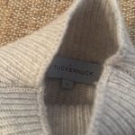 Tuckernuck  Heather Gray Tan Broadway Stripe Sweater Wool Cashmere Blend Size L Photo 5