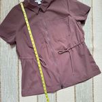 Athleta  Cinch Mauve Full Zip Short Sleeves Water-Repellent Top Women’s Large Photo 6