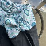 Aerie  Blue Abstract Waistband Yoga Pants in Navy Size Small Short 10s Fashion Photo 8