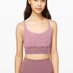 Lululemon Free To Be Bra Long Line Rib Snow Wash Washed Antoinette size 12 Photo 0