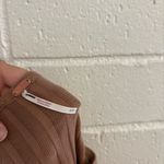 Free People NWOT Tilly ribbed longsleeve cardigan in tan Photo 3