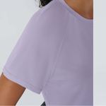 Halara NWT  light purple textured crop top. In original bag. Size S Photo 2