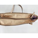 Coach Signature Metallic Gold Leather Tote Bag with Hangtag & Side Pockets Photo 14
