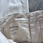 MOTHER the skater prep sneak in ecru wash pants women’s size 25 (small‎ flaw) White Photo 8