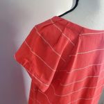 Merona Short Sleeve Orange Nautical Knots Striped Dress L Photo 3