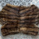 Vintage Morton’s of Washington D.C. Muskrat Fur Stole Brown Size undefined Photo 3
