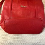 Valentina Red Pebbled Leather Shoulder Bag – Made in Italy Photo 8