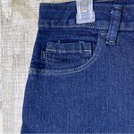 Lee   Size 10 Short Relaxed Straight Leg High Rise Dark Blue Denim Jeans … Photo 6
