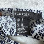 Forever 21  White and Navy Blue Floral Bandeau Top Photo 3