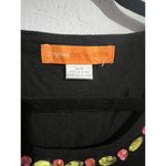 Cynthia Steffe  Beaded Black Sleeveless Stretch Blouse Photo 2