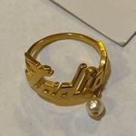Christian Dior Dior J'ADIOR RING Gold-Finish Metal with a White Resin Pearl and a White Crystal Photo 4