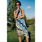 Anthropologie Kenzie Asymmetrical Dress Size 6 Groovy Retro 60s 70s Photo 2