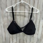 New! JCrew Black Ribbed Triangle Bikini Top Womens Size 3X BH483 Photo 0