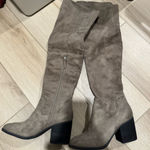 BP . Taupe Suede Knee-High Boots Photo 0