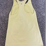 Zella  athletic tank top medium gym yoga workout Athleisure bright neon yellow Photo 2