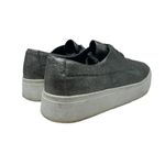 Eileen Fisher Prop Platform Sneakers Low Top Metallic Silver Gunmetal Size US 8 Photo 5