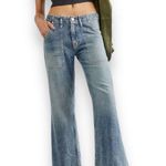 Free People  we the free golden valley mid rise wide leg jeans Photo 0