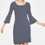 Boden Miriam Jersey Tunic Dress in Navy Parasol Size 10 Umbrella Print Blue Photo 0