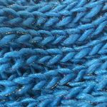 Beautiful Royal Blue Infinity Scarf with Shimmer Photo 3