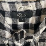 Rails Black & White Gingham Plaid Front Tie Cutout Sleeveless Mini Dress Small Photo 6