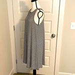 Old Navy | Black/white striped sleeveless A-line shirt dress. Super cute & comfy! Photo 2