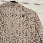  Size 3 Cream Cropped Blazer Lace Sequin Jacket‎ Formal Chicos Size XL Photo 10