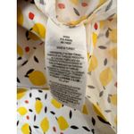 Boden Anastasia Shirtdress US 12R Lemon Pomegranate Fit & Flare Dress Cotton White Size 12 Photo 8