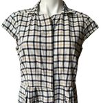 Pendleton  Plaid Cotton Mini Dress Short Sleeve Cotton Breezy, Sz 12 Photo 9