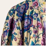 Fashion Fuse  Cream Floral Bird Print Short Sleeve Wrap Midi Dress Size Small Photo 3