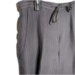 The Limited  Pinstripe Drawstring Pull on  Linen Rayon Blend Pants Size Medium Photo 1