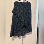 Lost + Wander Elegant Blue Wrap Skirt Photo 1